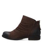 VENEZIA Ghete din piele nabuc cu aspect drapat