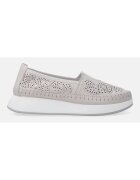 VENEZIA Loafers din piele cu perforatii