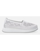 VENEZIA Loafers din piele naturala cu perforatii