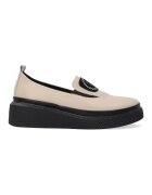 VENEZIA Mocasini din piele cu talpa wedge