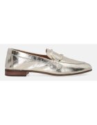 VENEZIA MOCASINI DIN PIELE METALICA PENTRU DAMA - MARIMEA