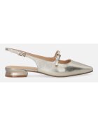 VENEZIA Pantofi din piele cu aspect metalic