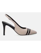 VENEZIA Pantofi din piele - cu toc stiletto si bareta slingback