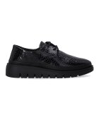 VENEZIA Pantofi din piele lacuita cu aspect de piele de sarpe -