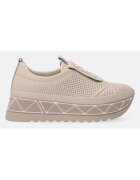 VENEZIA Pantofi flatform din piele cu aspect ajurat