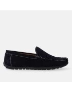 VENEZIA Pantofi loafer din piele intoarsa cu cusaturi decorative