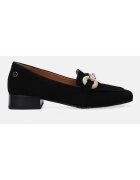VENEZIA Pantofi loafer din piele intoarsa cu toc masiv
