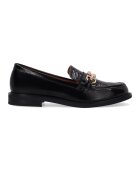 VENEZIA Pantofi loafer din piele lacuita cu detaliu metalic