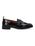 VENEZIA Pantofi loafer din piele lacuita - Negru