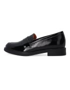 VENEZIA Pantofi loafer din piele lacuita - Negru