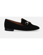 VENEZIA Pantofi loafer uni din piele intoarsa