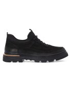 VENEZIA Pantofi sport din piele nabuc cu profil jos