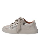 VENEZIA Pantofi sport din piele uni cu varf rotund