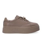 VENEZIA Pantofi sport flatform - din piele - cu garnitura decorativa cu strasuri
