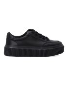 VENEZIA Pantofi sport flatform din piele - Negru
