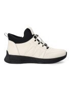 VENEZIA Pantofi sport mid-high din piele - cu sireturi elastice