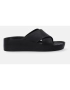 VENEZIA Papuci cu talpa wedge si barete incrucisate