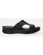 VENEZIA Papuci demiwedge din piele cu decupaje