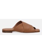 VENEZIA Papuci din piele cu aspect petrecut