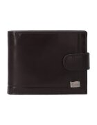VENEZIA Portofel barbati - piele naturala - maro - 9.5x12x2.5cm
