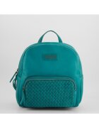 VENEZIA Rucsac din piele cu buzunar exterior - 49745 - Turcoaz