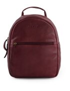 VENEZIA Rucsac din piele cu buzunar frontal cu fermoar