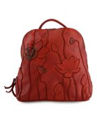 VENEZIA Rucsac din piele cu motive florale