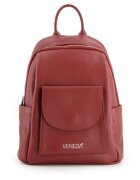 VENEZIA Rucsac din piele naturala cu un buzunar exterior cu clapeta