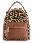 VENEZIA Rucsac fashion dama - piele naturala - 24x22x11cm - Maro
