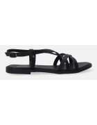 VENEZIA SANDALE CLASICE NEGRE DE DAMA DIN PIELE NATURALA MARIMEA