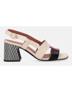 VENEZIA Sandale de dama din piele lacuita cu toc decorativ