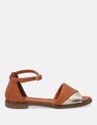 VENEZIA Sandale de piele cu insertie contrastanta
