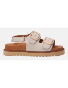 VENEZIA Sandale de piele cu platforma si catarame