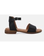 VENEZIA Sandale de piele uni cu bareta pe glezna A023LEBLOBS118