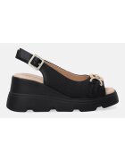 VENEZIA Sandale din piele cu detaliu metallic