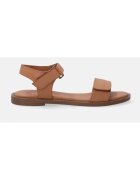 VENEZIA Sandale din piele cu talpa joasa si velcro