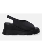 VENEZIA Sandale din piele cu talpa wedge fara inchidere