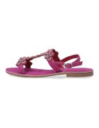 VENEZIA Sandale din piele intoarsa cu aplicatii decorative din margele