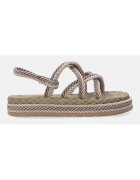 VENEZIA Sandale espadrile cu aspect impletit