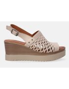 VENEZIA Sandale perforate cu talpa wedge