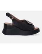 VENEZIA Sandale wedge cu perforatii