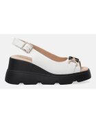 VENEZIA Sandale wedge din piele -