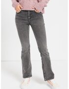 Vero Moda Blugi evazati cu aspect decolorat - Gri inchis melange