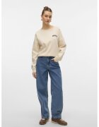Vero Moda Blugi relaxed fit cu talie medie - Albastru
