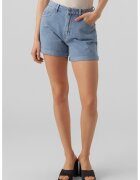 Vero Moda Blugi scurti cu talie inalta Zuri - Albastru deschis