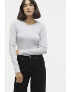 Vero Moda Bluza Chloe 10306897 Gri Slim Fit - Bumbac