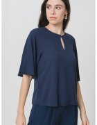 Vero Moda Bluza cu decupaj keyhole - Bleumarin