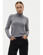 Vero Moda Bluza cu gat Iris 10320450 Gri Slim Fit - Viscoza