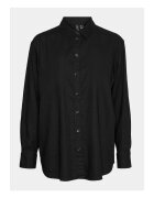 Vero Moda Camasa din amestec de in cu guler ascutit - Negru