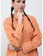Vero Moda Camasa relaxed fit din amestec de in - Portocaliu stins